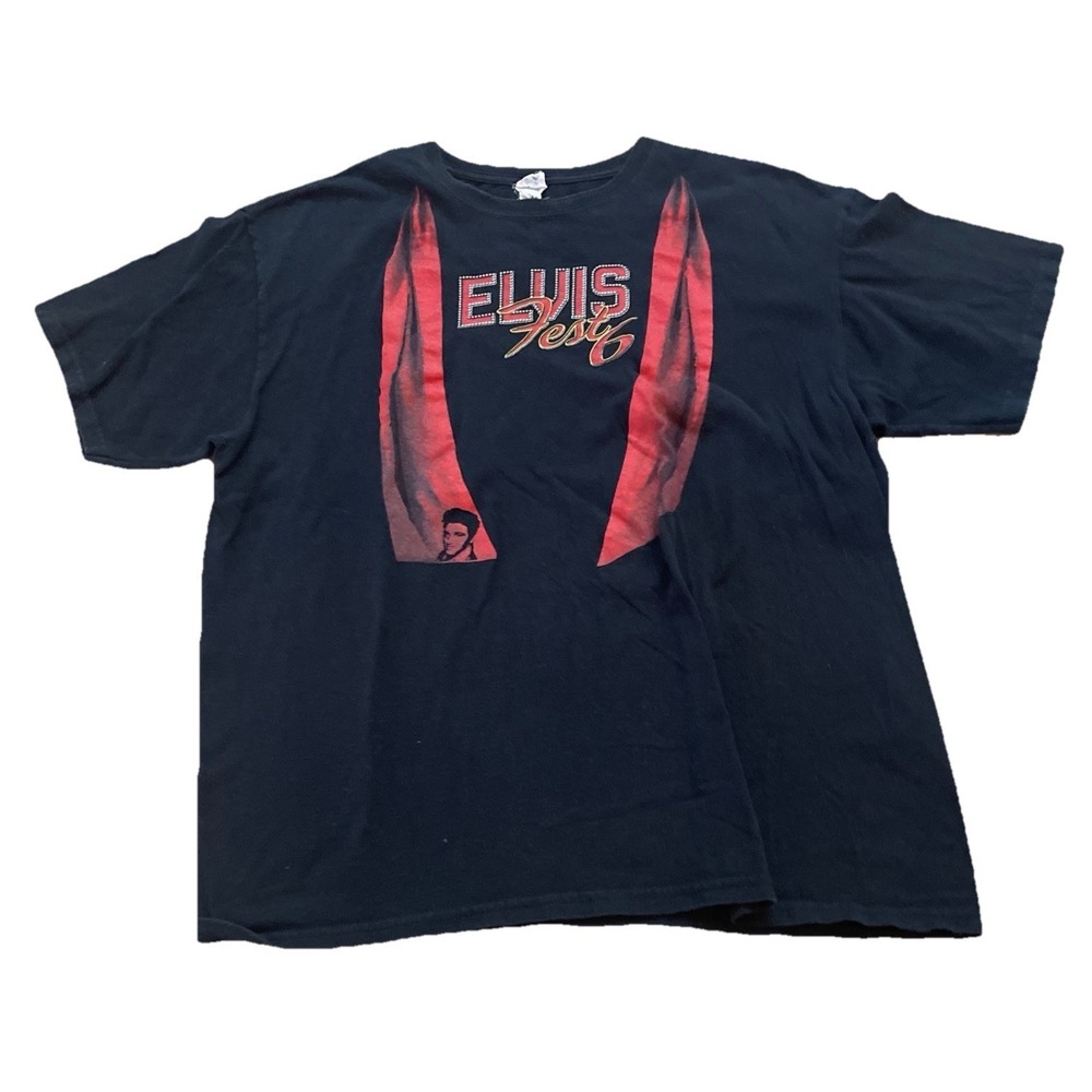Elvis‎ Presley Fest 6 Immokalee FL Black T-Shirt X-Large *See Pics*